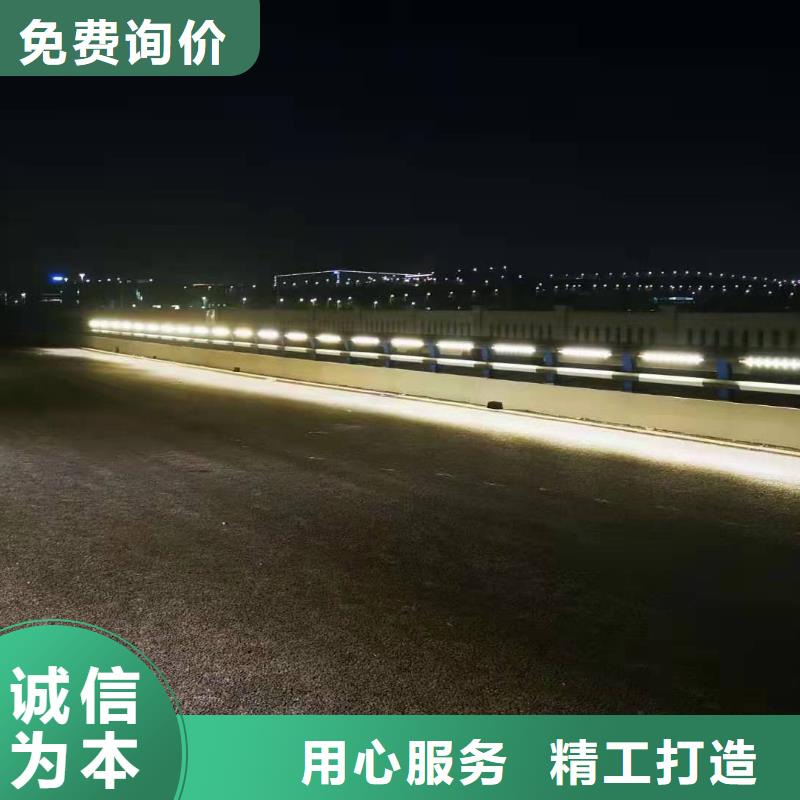 求购201不锈钢桥梁灯光护栏山东金鑫金属制造有限公司防撞护栏立柱
