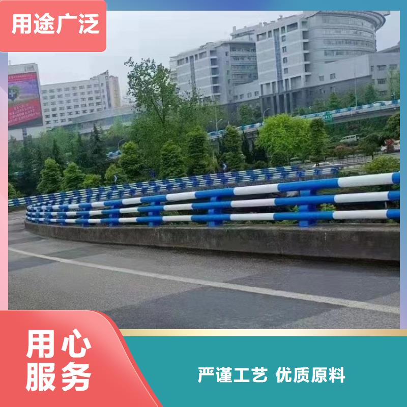 人行道不锈钢灯箱护栏美观耐用