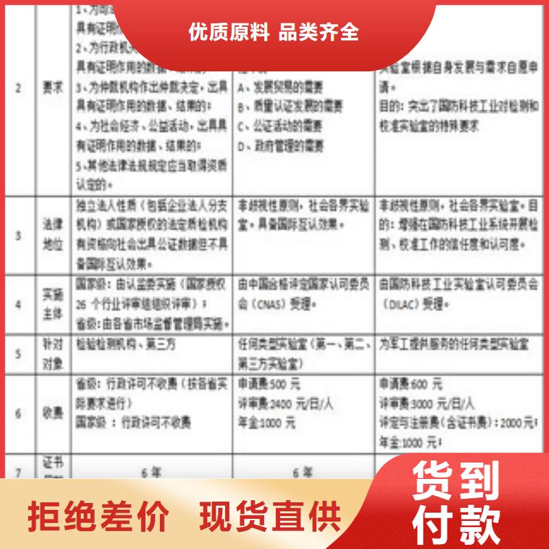 CNAS实验室认可,实验室资质认可供货及时