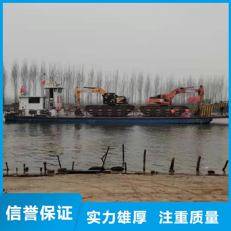 水陆挖掘机 【河道清淤水上挖机租赁】高性价比