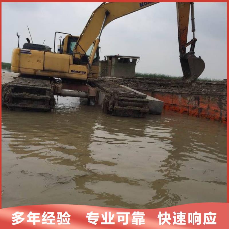 水陆挖掘机鱼塘清淤正规团队