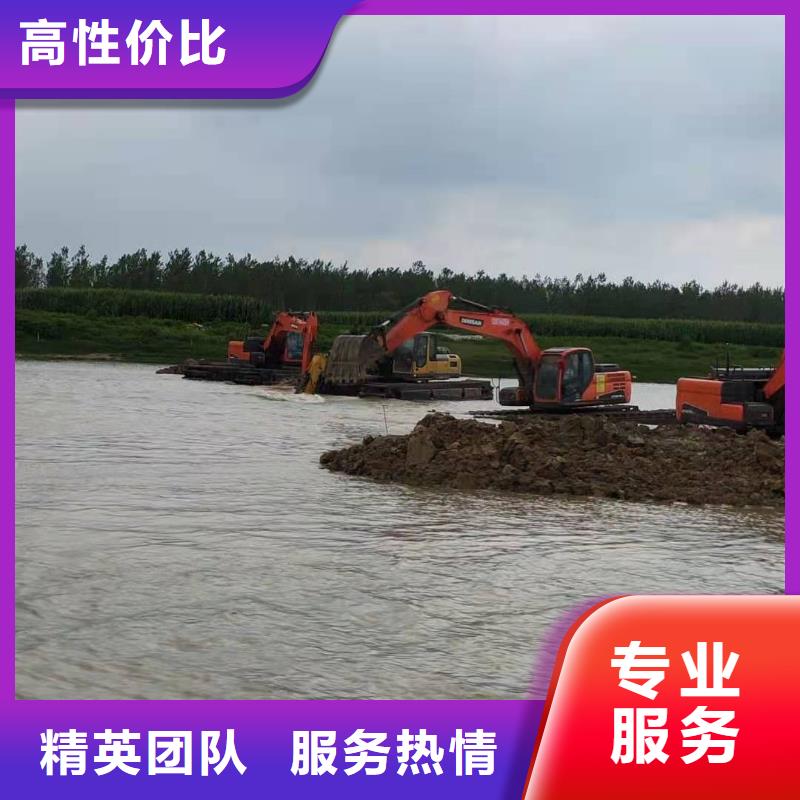 水陆挖掘机【水路两栖勾机租赁】实力商家