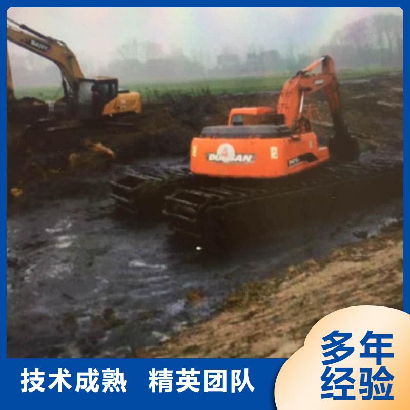 水陆挖掘机鱼塘清淤正规团队
