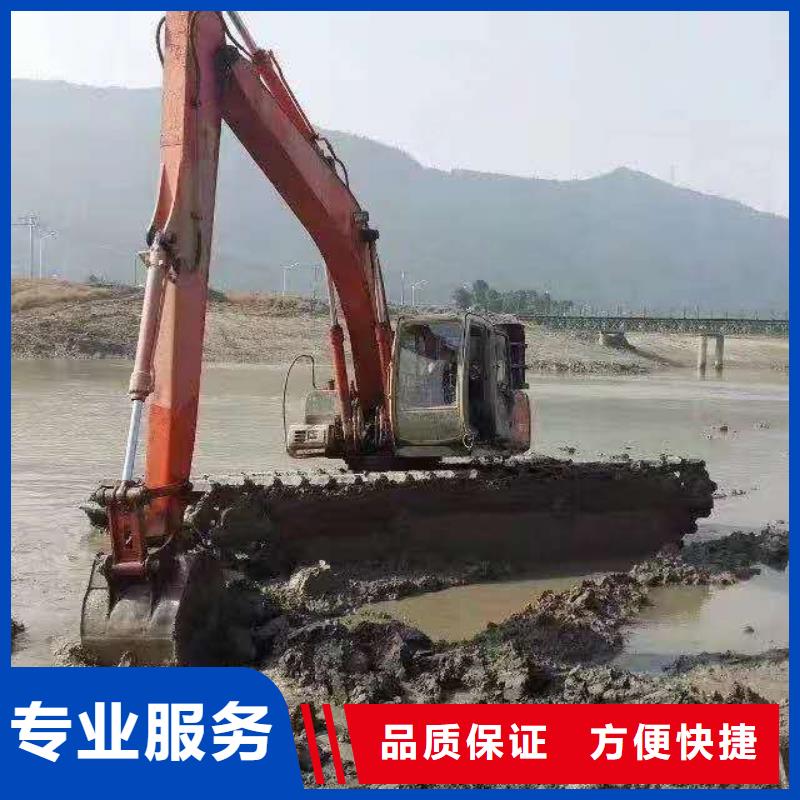 水陆挖掘机【河道清淤挖机】出租公司