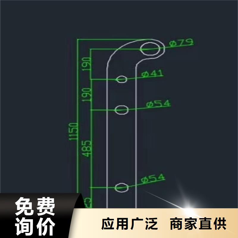304不锈钢复合管人行道护栏栏杆量大优惠