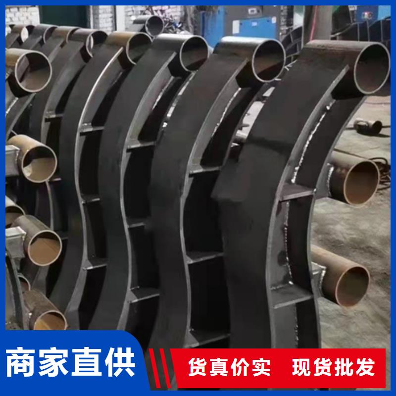 防撞护栏_不锈钢复合管道路栏杆实拍品质保障
