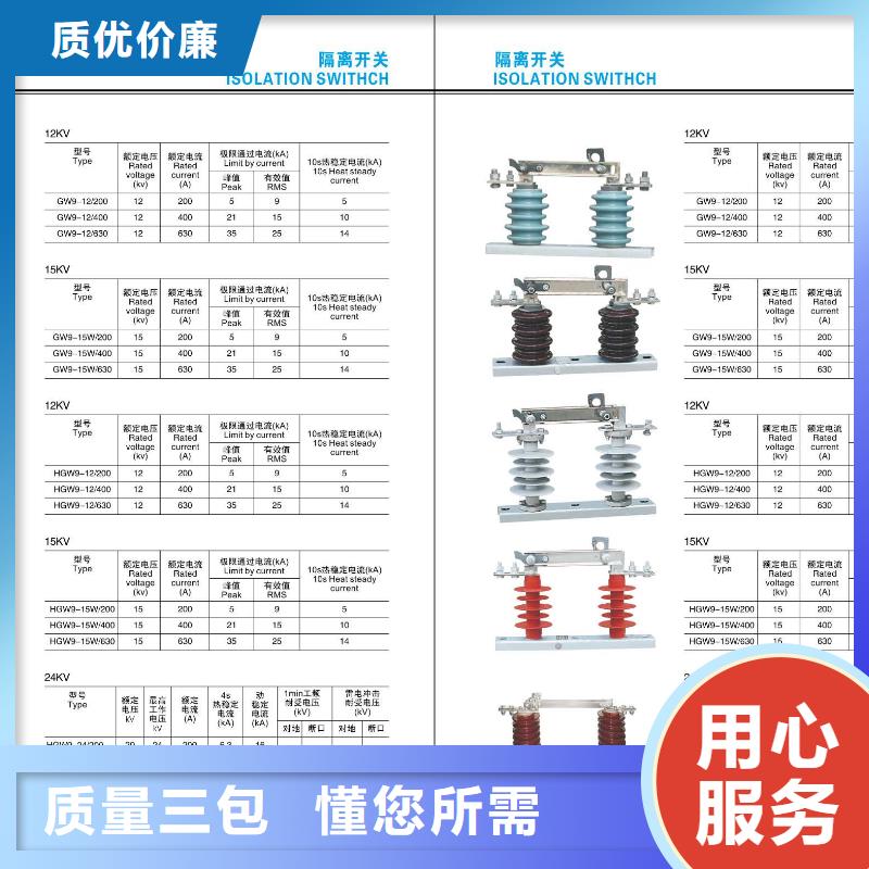 高压隔离开关HGW1-12/400A