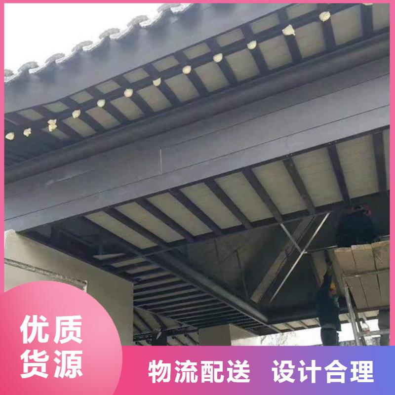 铝代木铝合金连廊实体大厂