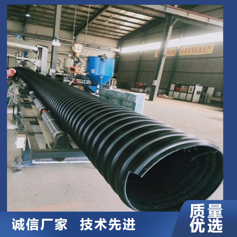 HDPE聚乙烯钢带增强缠绕管PE给水管厂家案例