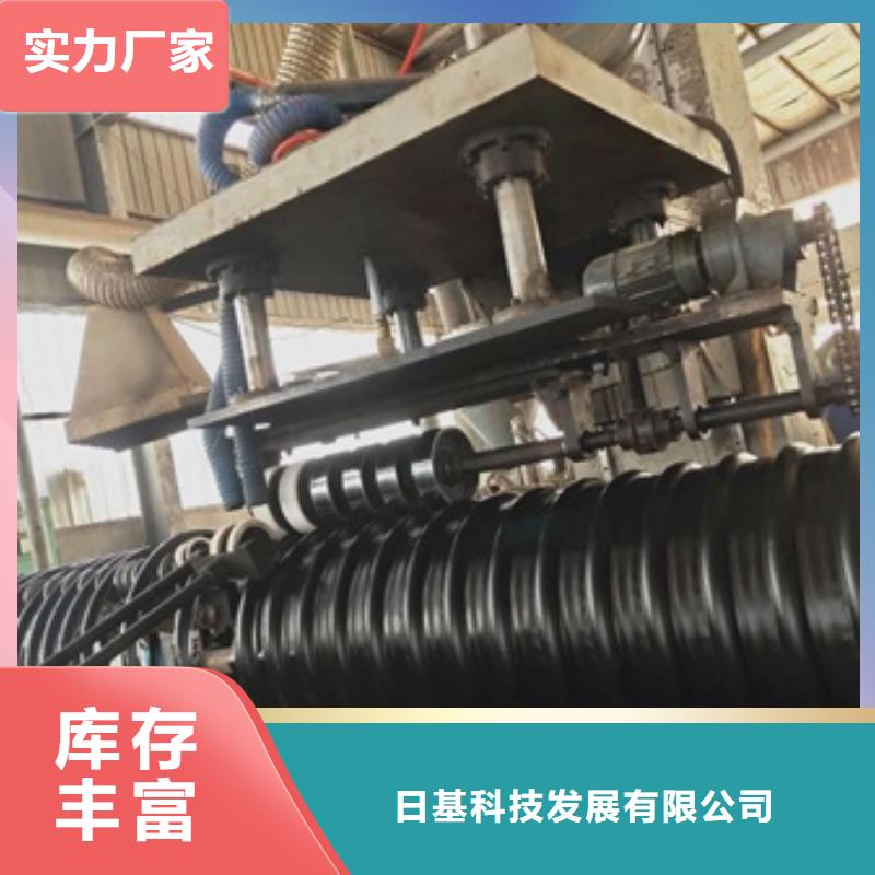 HDPE聚乙烯钢带增强缠绕管PE给水管厂家案例